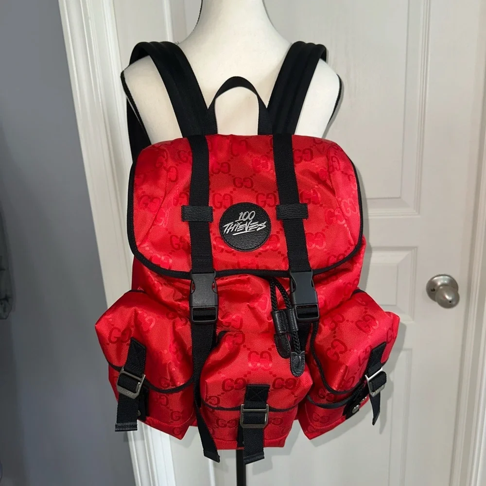 Gucci Off the Grid Limited Edition 100 Thieves Backpack - NEW- Authentic W COA
